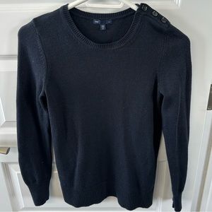 Gap Luxe Dark Navy Crewneck Sweater